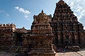 The great Chola temples of Tamil Nadu - The Airavatesvara temple of Darasuram. The shrine of Chandikesvara. 